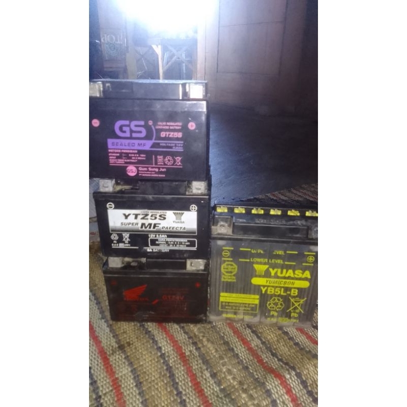 aki kering bekas normal