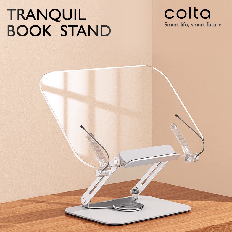 

KODE V9L Colta Tranquil Transaparant Book Stand Dudukan Penjepit Sandaran Penyangga Tatakan Buku