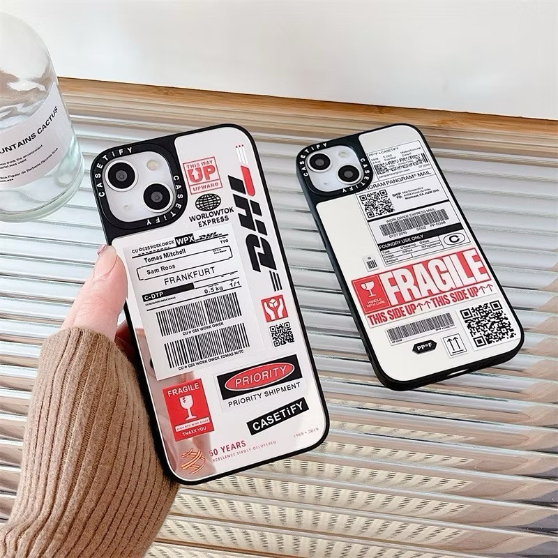 Casetify Mirror Fragile DHL TPU Full Cover Iphone 17 17Pro 17Promax 17Air 16 16 Pro Max 15 15Pro 15P