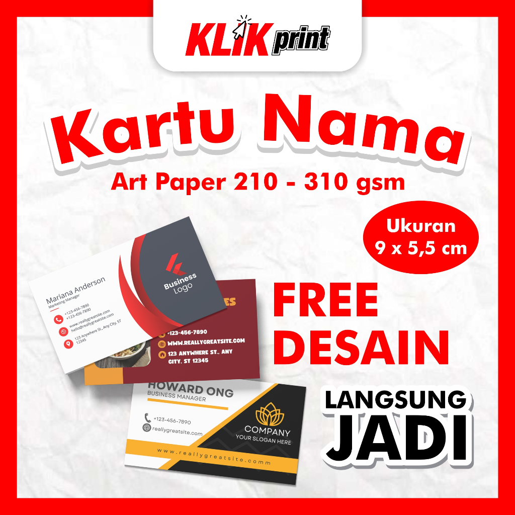 

Cetak Kartu Nama / Business Card Custom Premium Free Box