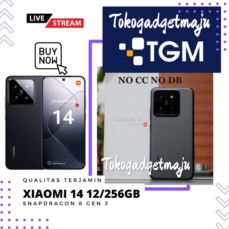 Xiaomi 14 12/256GB Snapdragon 8 Gen 3 Garansi Resmi