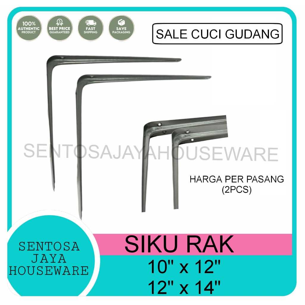 SIKU RAK DINDING 10X12 12X14 - SIKU RAK - RAK SIKU (GROSIR PER 1LUSING PASANG)
