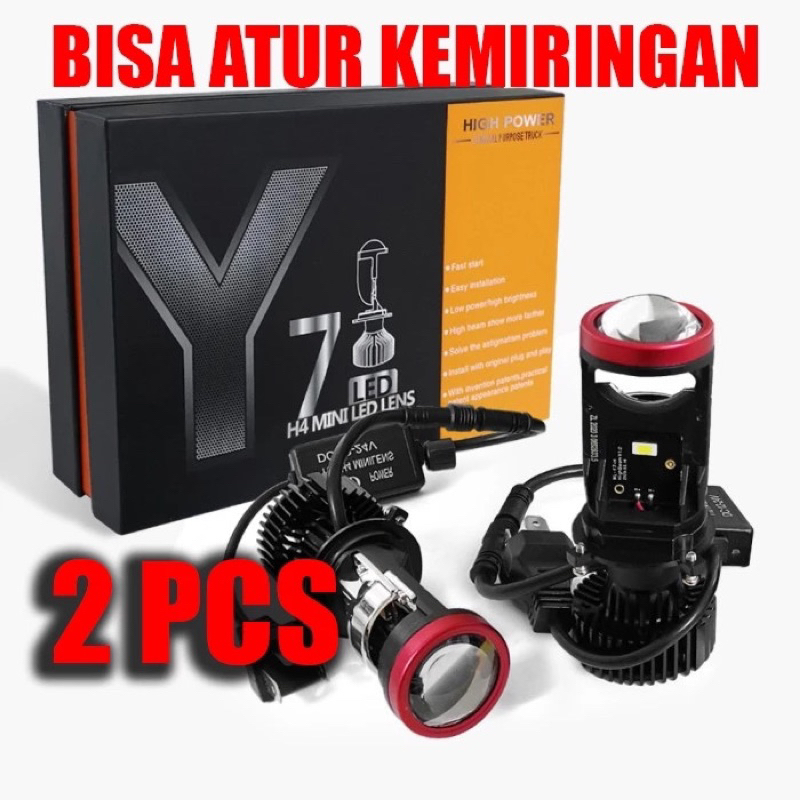 Mini Projector Y6D Y7Y8 Y11 H4 50/80/120/150watt Ori Import Super Terang