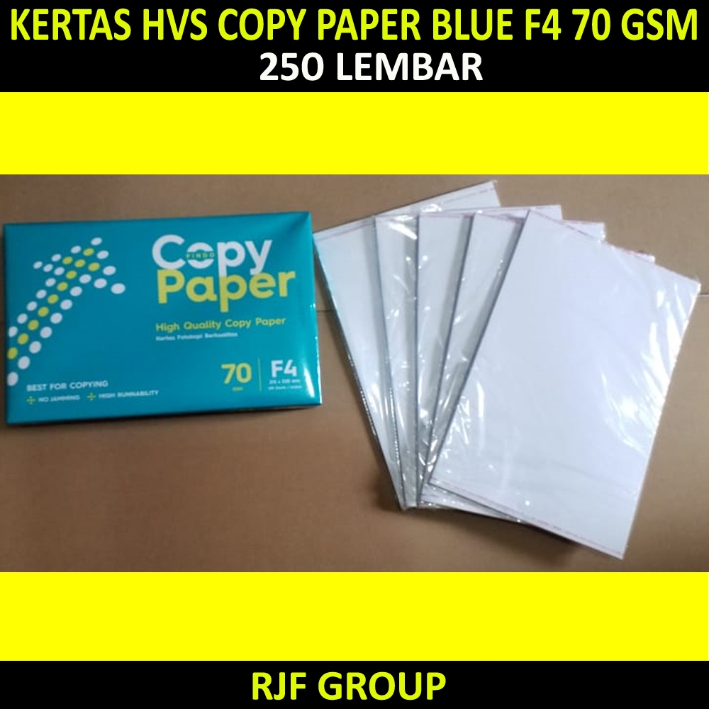 

KERTAS HVS COPY PAPER BLUE F4 70 gsm 250 LEMBAR