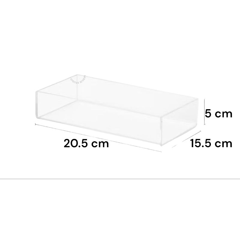 nampan akrilik 4mm bening