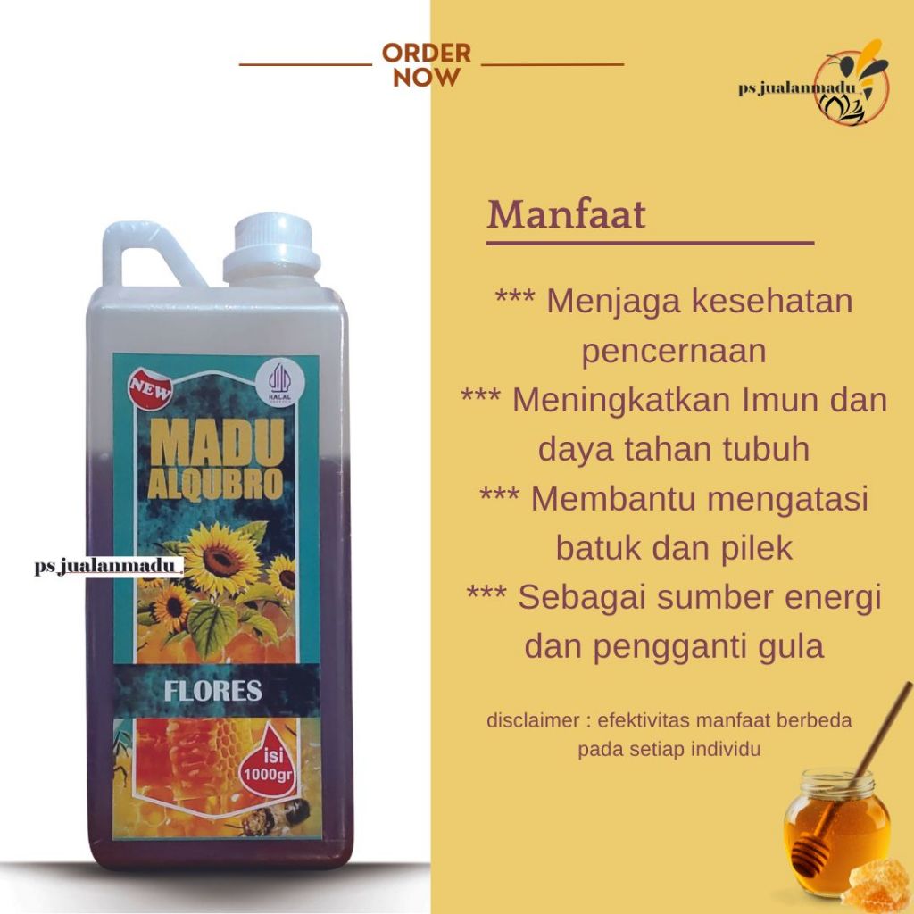 

Al Qubro Madu Hutan Flores 1kg