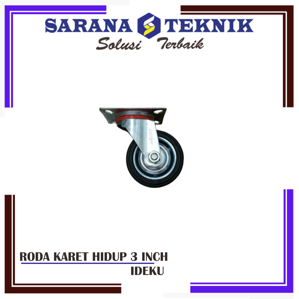 RODA KARET 3 INCH - RODA TROLI HIDUP IDEKU