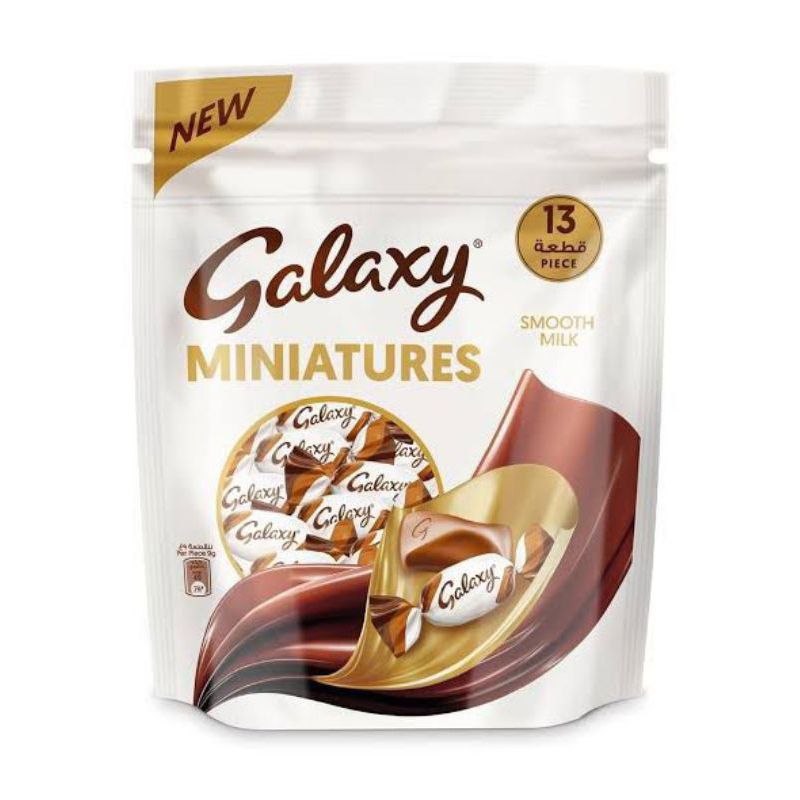 

coklat galaxy miniatures smooth milk 112gram enak sharing pack coklat galaxy smooth milk