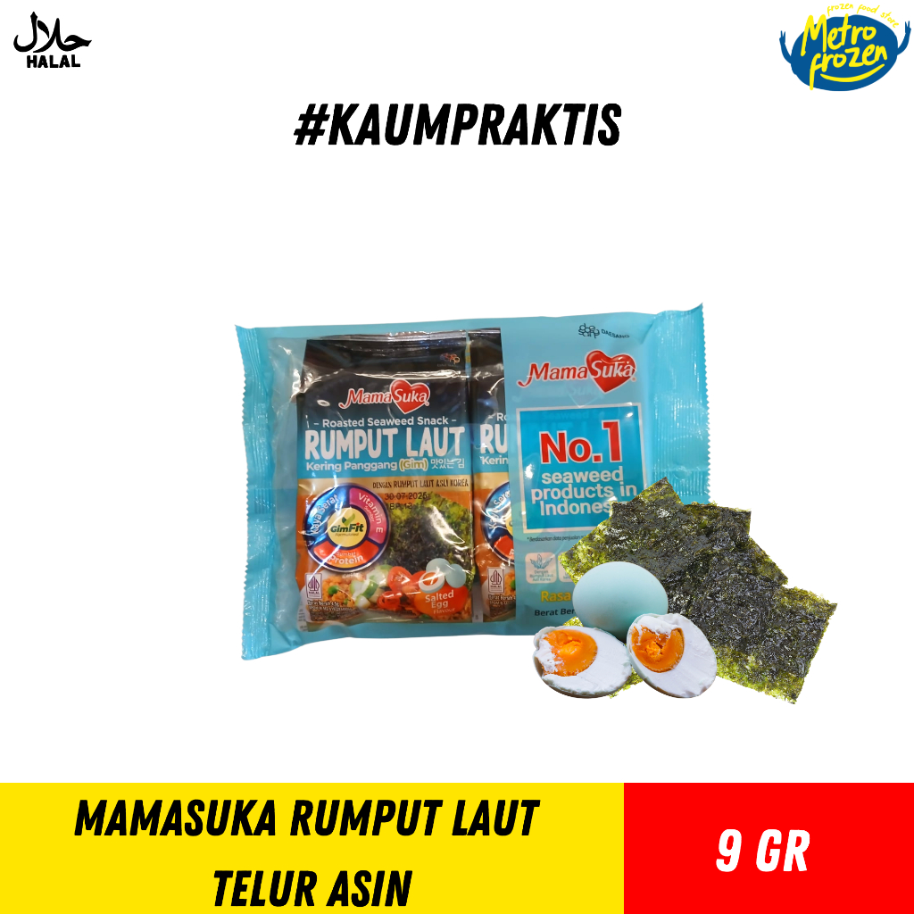 

MamaSuka Rumput Laut Telur Asin 9gr