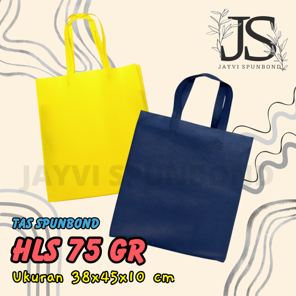 

TAS SPUNBOND HANDLE LIPAT SAMPING (HLS) 38x45x10 75 GR POLOS UNTUK TAS SOUVENIR, SYUKURAN, MENGENANG, PROMOSI, BANSOS,DLL