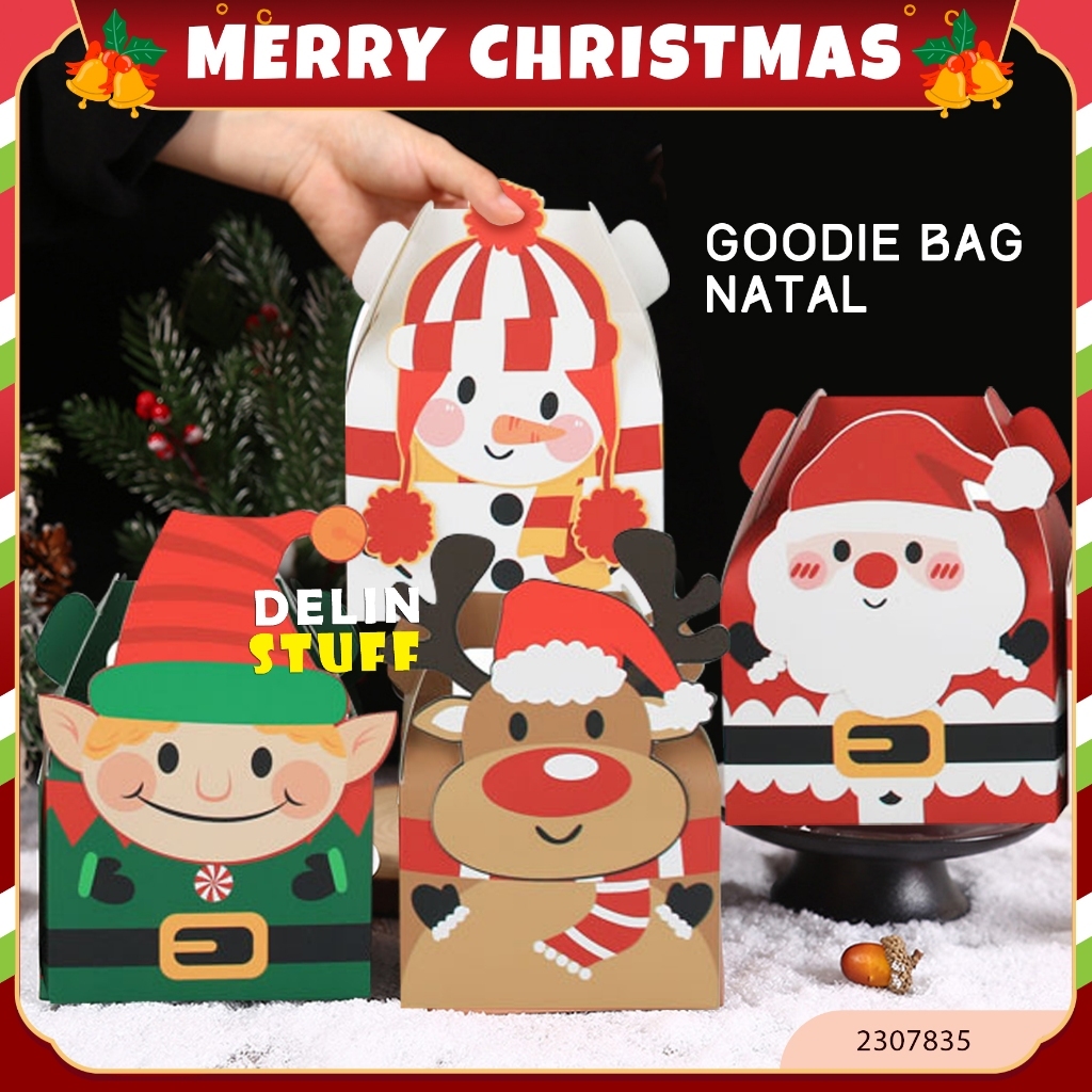 

Box Natal Hampers Natal Tas Natal Kotak Natal Goodie Bag Natal Bingkisan Natal Santa Claus (2307835)