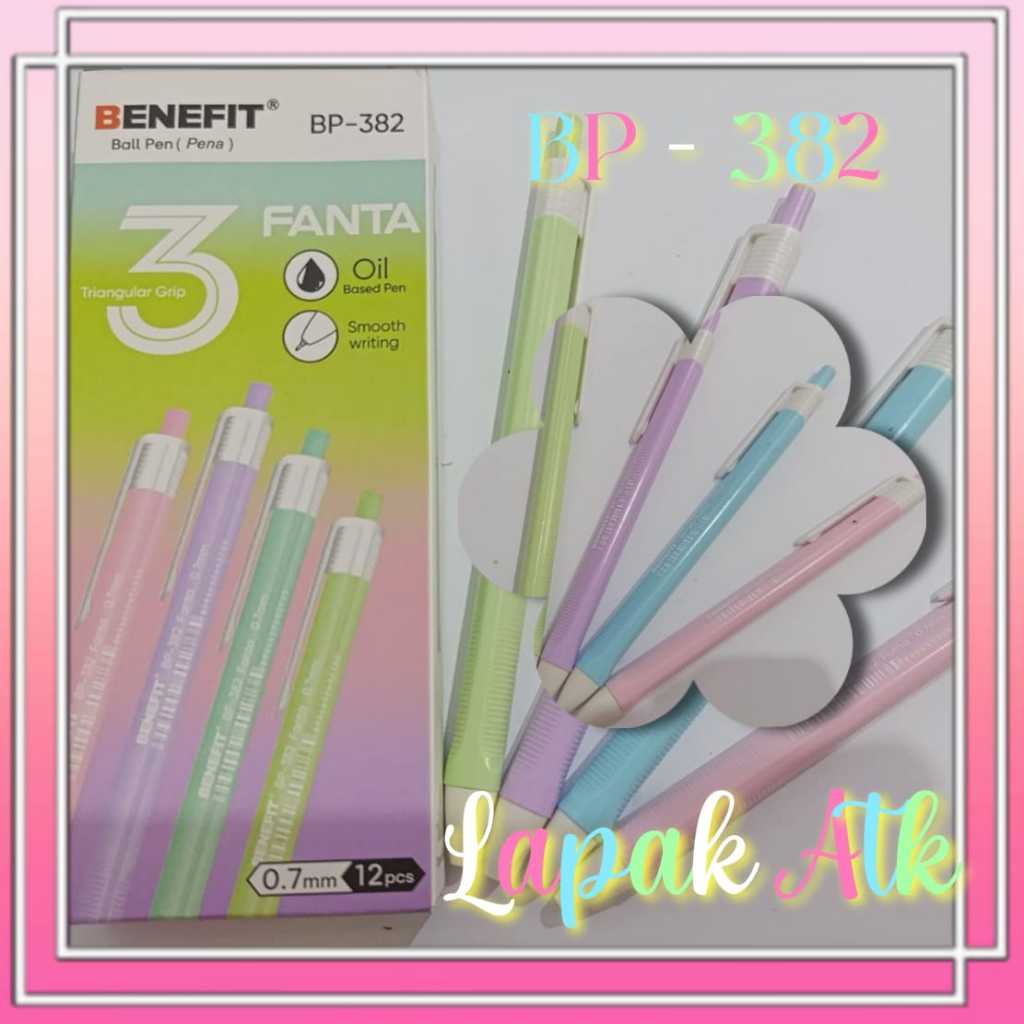 

BALL PEN PULPEN PENA PASTEL BP-382 FANTA (LUSIN) +