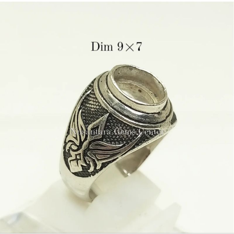 Cincin Emban Alpaka Custom Ukir