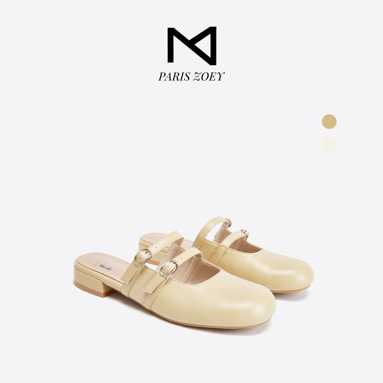 ART X2X6 Paris Zoey Women Flat Mules Sesuaikan shoela PZX222332