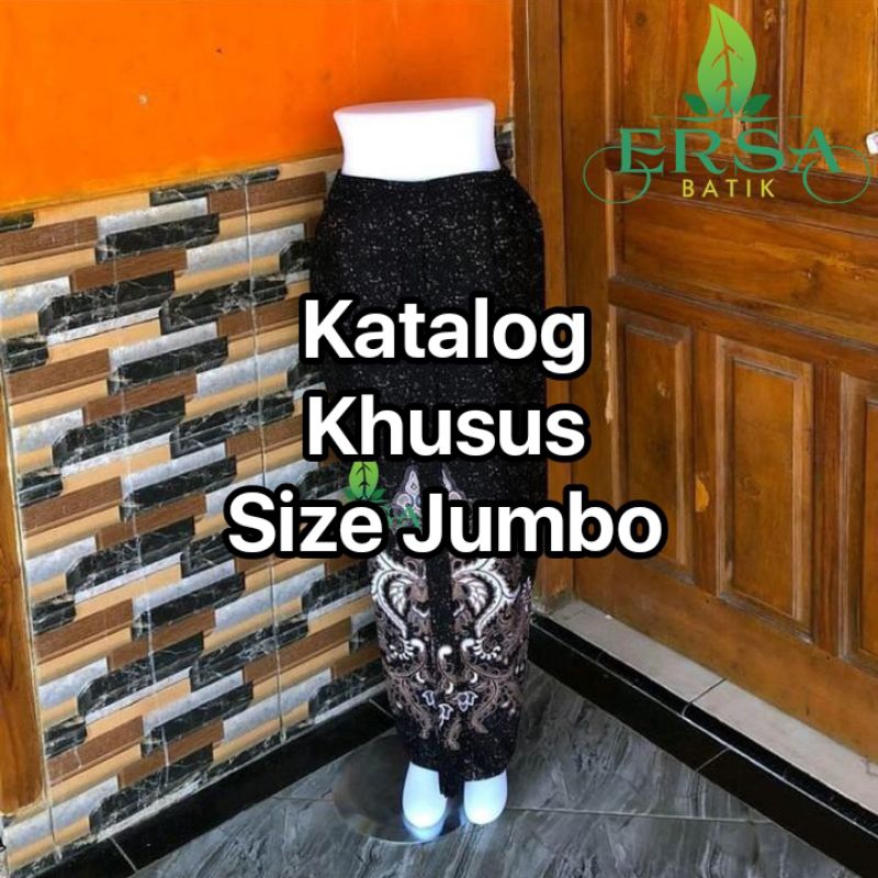 ERSA Rok Batik Bawahan Wanita Jarik Wiru Manten Khas Solo KATALOG KHUSUS UKURAN JUMBO Bahan Katun Pr