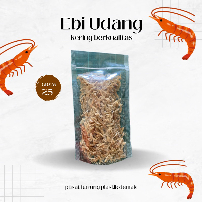 

25 gram UDANG REBON EBI KERING BERKUALITAS TAWAR DIJEMUR