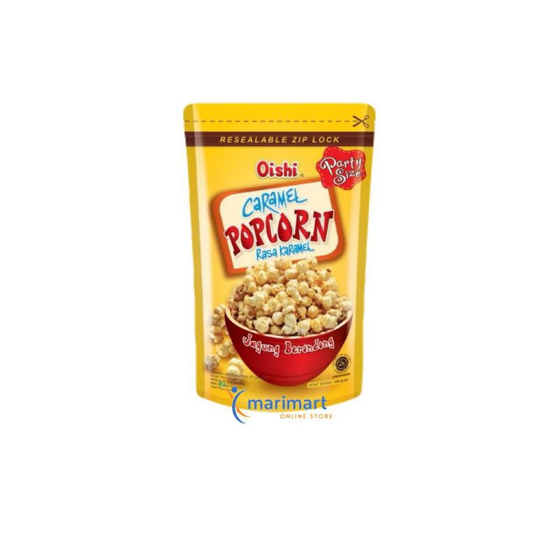 

OISHI Popcorn Caramel 100gr - Ziplock - Rasa Karamel
