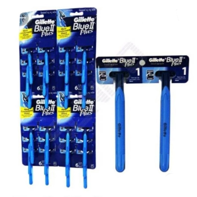 Laku keraz Gillette Blue ll 12 pcs alat cukur Jenggot  alat cukur kumis  pencukur Jenggot  Cukur Jen