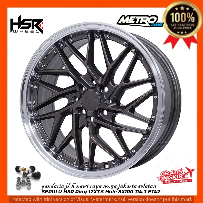VELG PELEK RACING R17 RING 17 UNTUK MOBIL AVANZA XENIA BRIO JAZZ SIGRA SIRION DLL-JAKARTA SELATAN