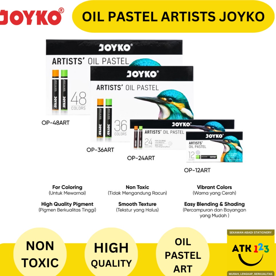 

ART V8T7 Crayon Oil Pastel Artist Joyko OPART 48