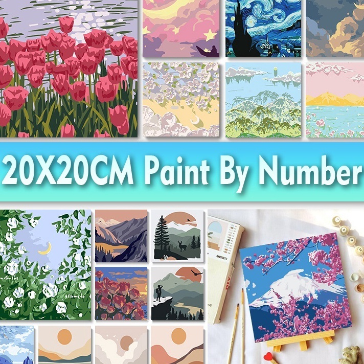

KP8 TweedyJkt Paint By Number Children Canvas Painting Set Kanvas Lukis Anak