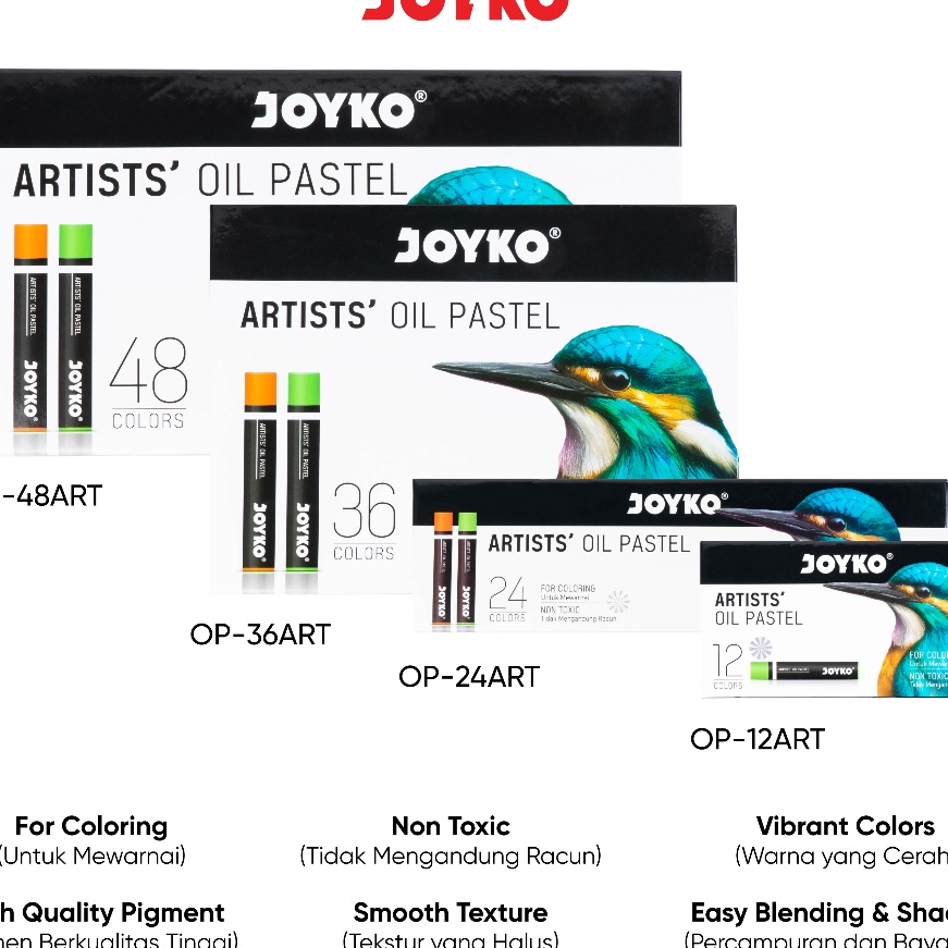 

HJ6 Artists Oil Pastel Krayon Minyak Joyko OPART Warna Colors