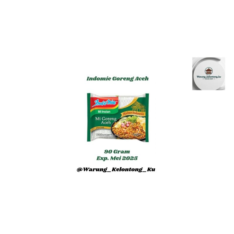 

Indomie goreng aceh 90 gram