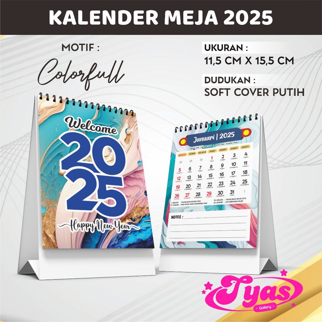 

KALENDER 2025 Aestethic Cute Murah - Kode : TY - Colorfull