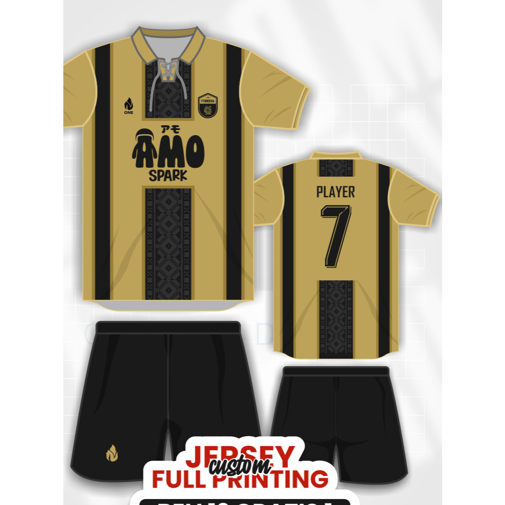 ONE APPAREL - CUSTOM JERSEY STELAN FULL PRINTING - FUTSAL, SEPAKBOLA, VOLI, BASKET - FREE DESAIN