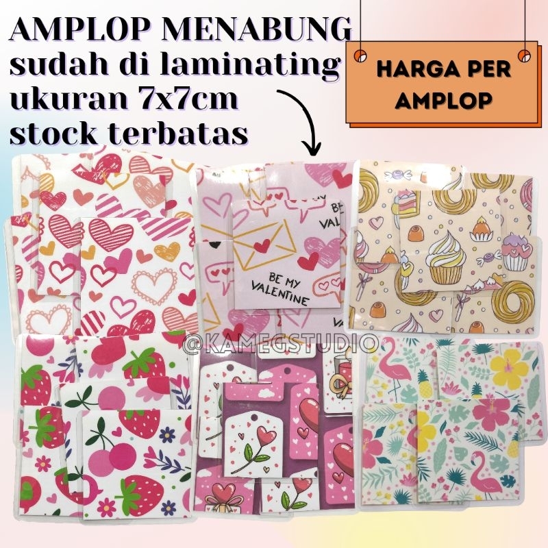 

TERMURAH satuan - amplop menabung laminating | envelope lucu murah | kamegstudio kameg studio