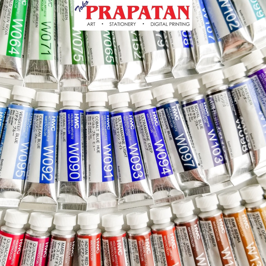 

murah Holbein Artists Watercolor 5ml Part 2 GreenBlueVioletBrown Cat Air