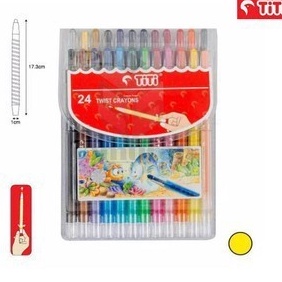 

HJ6 GG Crayon Putar TITI 24 Warna Twist Crayon Crayon