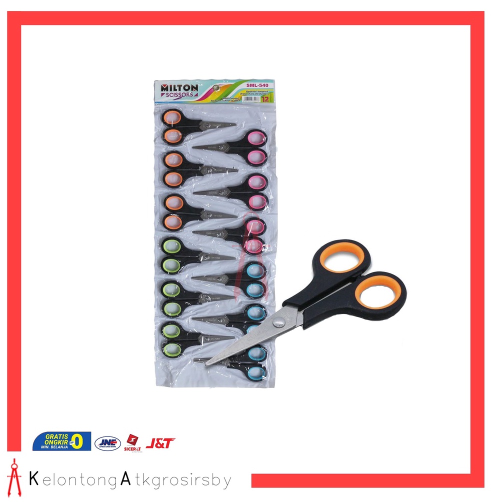 

ART J9V3 Gunting 12pcs Renteng Milton SML 54