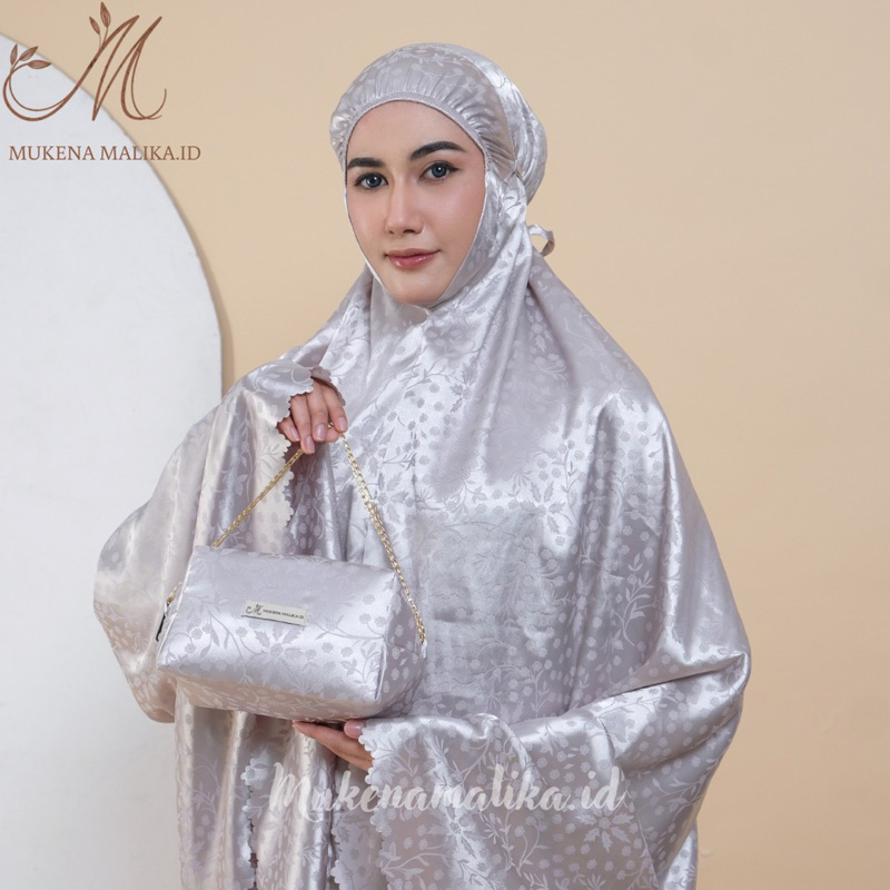 Grosir Mukena Dewasa Arrmanie Silk Premium Menutup Dagu