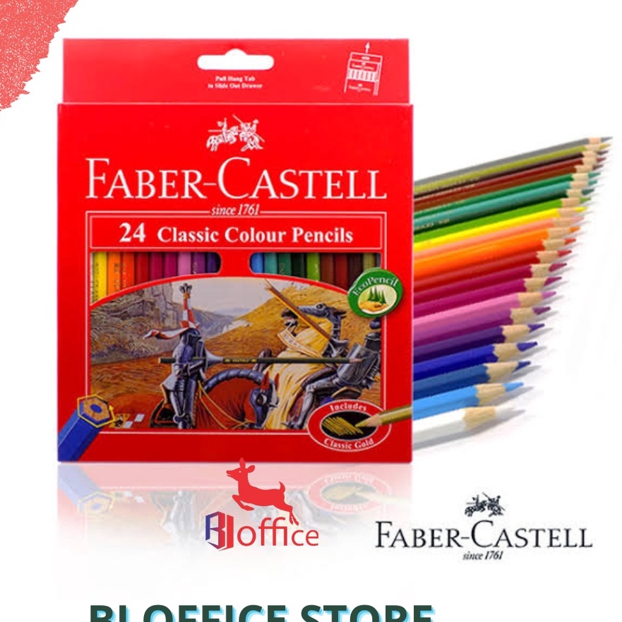 

Limit Pensil Warna FaberCastell 24 36 Classic Colour Pencils Pensil Warna