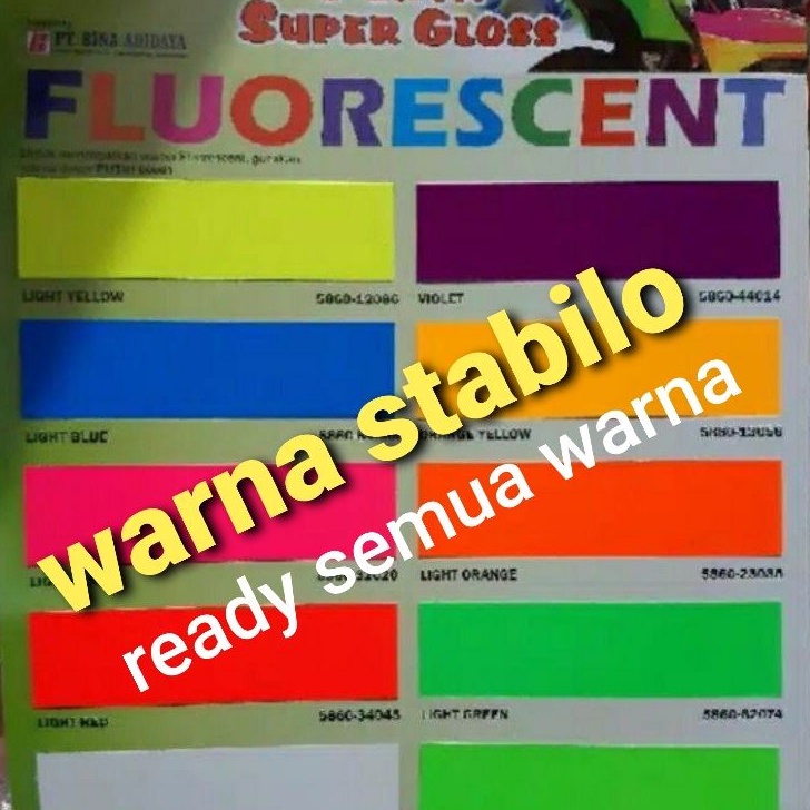 

Beli CAT PENTA FLUORESCENT STABILO HIJAU KUNING MERAH ORANGE BIRU VIOLET DLL 2 GRAM