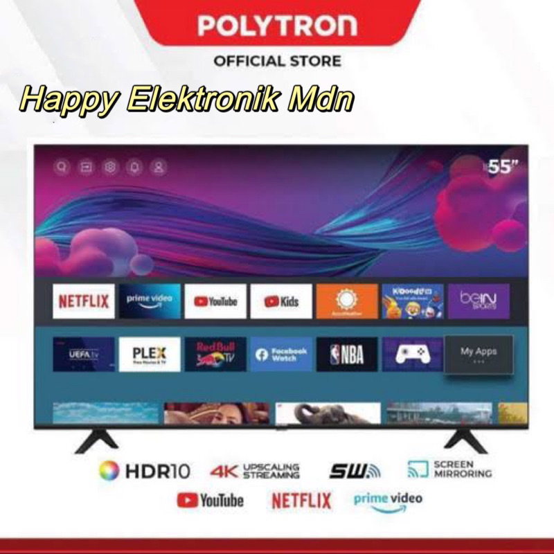 POLYTRON PLD55UV POLYRRON 55 INCH POLYTRON SMART TV POLYTRON 4K UHD POLYTRON SMART TV 55 INCH DIGITA