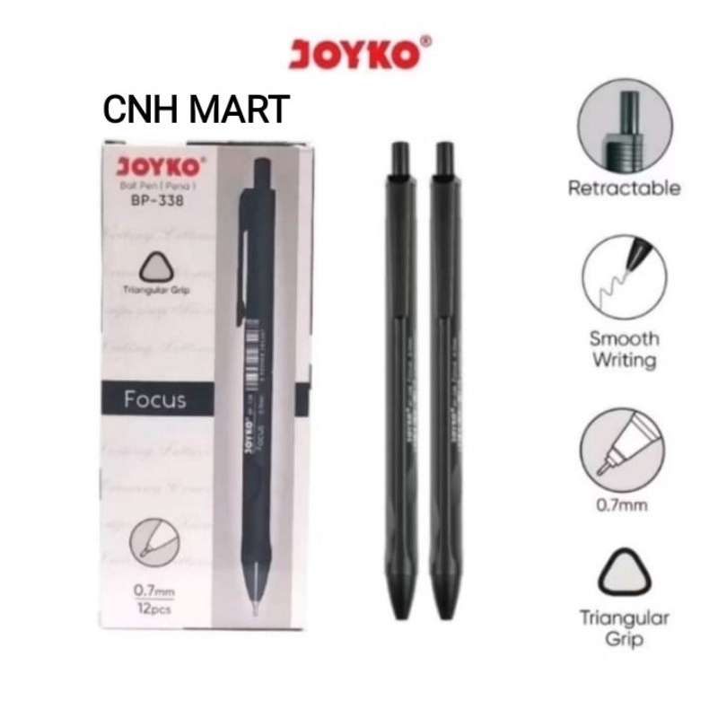 

Pulpen Joyko Vocus BP-338 - 0.7 MM 1Pak (12Pcs )