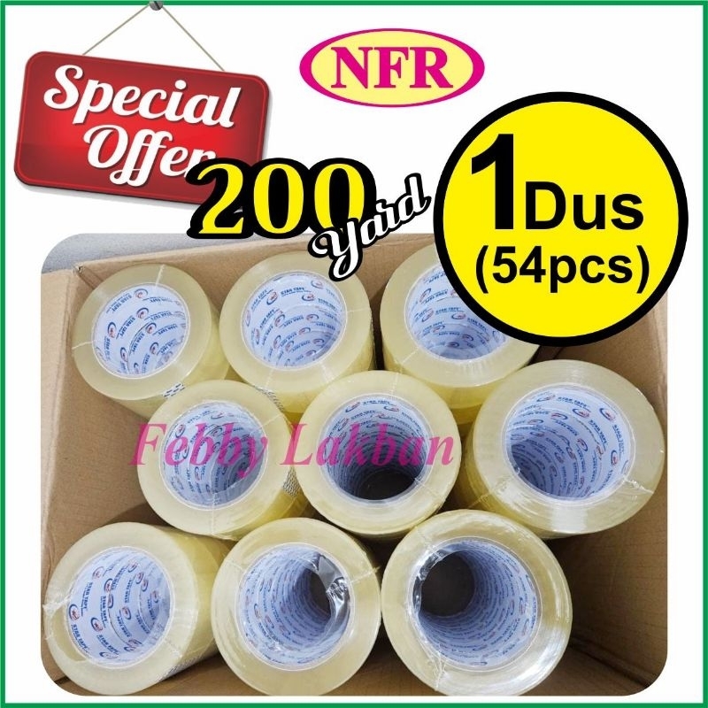 

54ROLL (1DUS/KARTON) LAKBAN BENING / COKLAT 45X200YARD