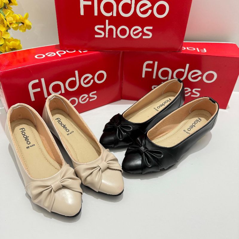 promo sepatu flatshoes wanita fladeo terbaru model pita