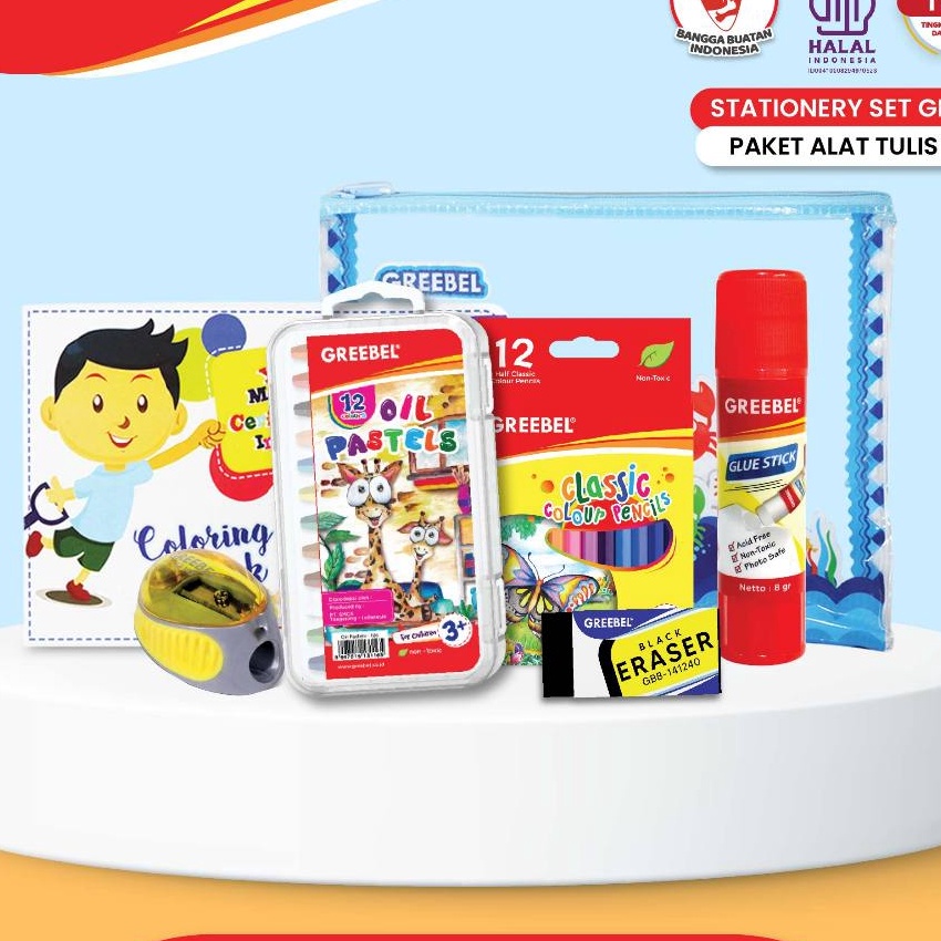 

KP8 GREEBEL Alat Tulis TAB1 Stationery Set Mewarnai