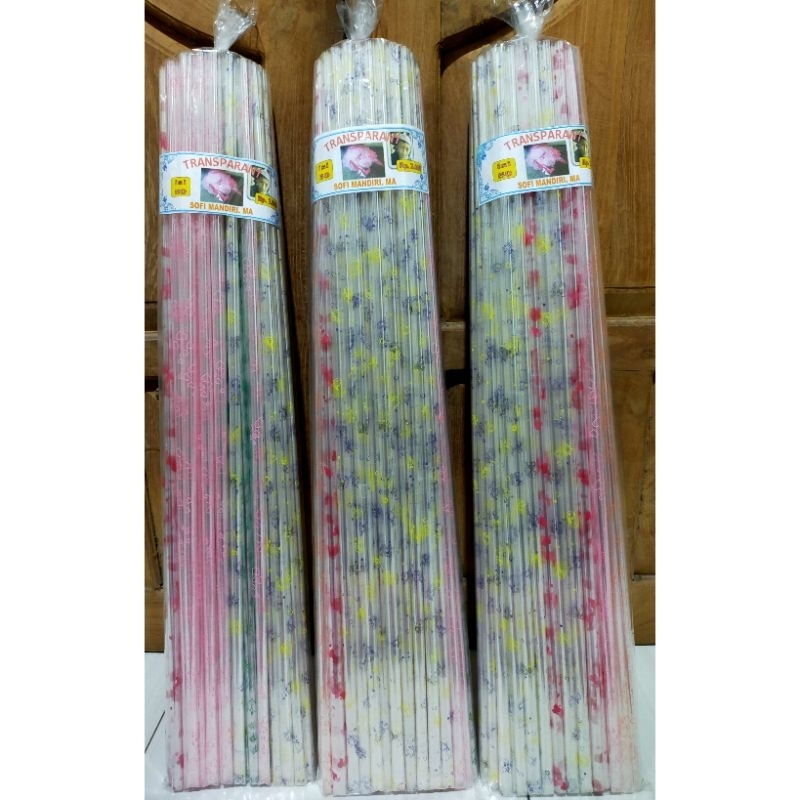 

Plastik Kado kaca Bening Motif 70 x 80cm (1 pack Isi 50 pcs)plastik Souvenir berbentuk gulung