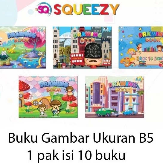 

Kilat SQUEEZY Buku Gambar B5 BGSQB536 DIJUAL PAK isi 1 Buku