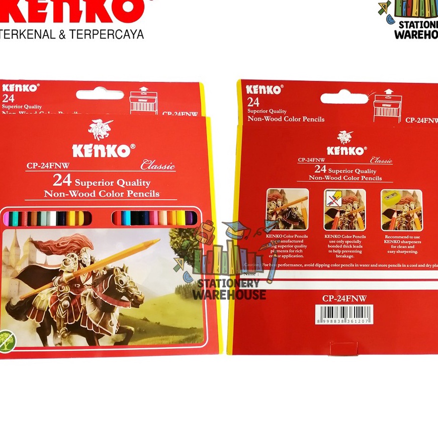 

Sale Pensil Warna 24 Warna KENKO CP24FNW CLASSIC NON WOOD ior Quality