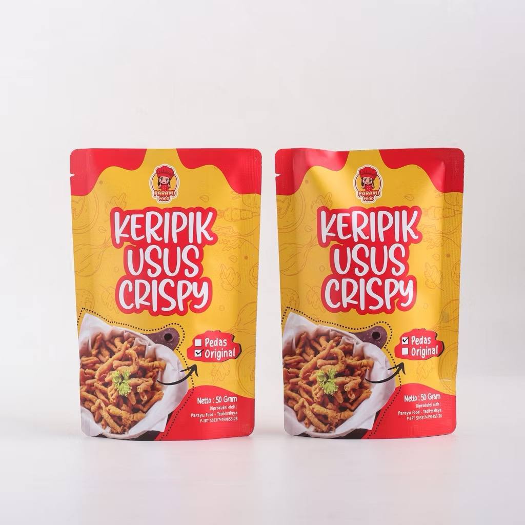 

Keripik Usus dengan 2 varian rasa favorit camilan yg beda khas nya Parayu Food