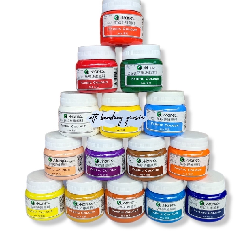 

HJ6 Maries Fabric Colour A15 5 ML Maries Cat Kain 5 ML Berbagai Warna Satuan