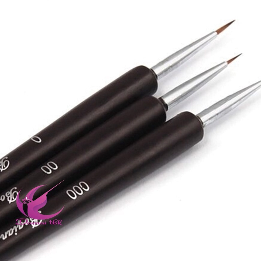 

Bonus 3PcsSet SML Acrylic French Nail Art Desn Painting Dotting Pen Polish Artists Paint Brushes