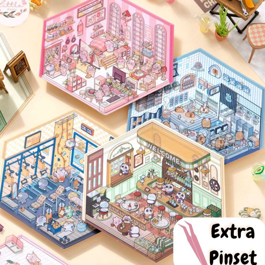 

HJ6 STICKER 3D Premium Satisfying Decoration Landscaping Creative Mainan Anak Unik Lucu COD Viral Korea