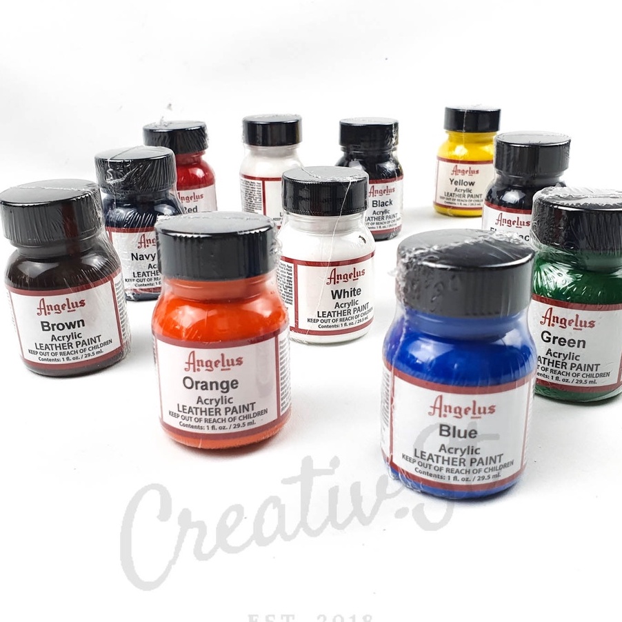 

KF7 ANGELUS Acrylic Leather Paint 1Oz 295Ml Cat Sepatu Kulit Midsole