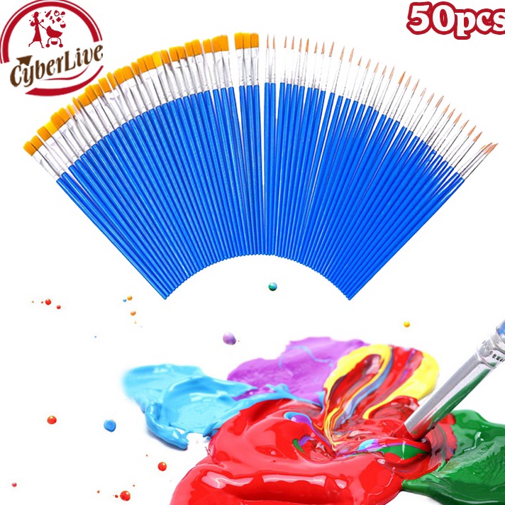 

FG2 5pcs Kuas Lukis Set Paintbrush Paint Brushes Kuas Cat Minyak Dan Air